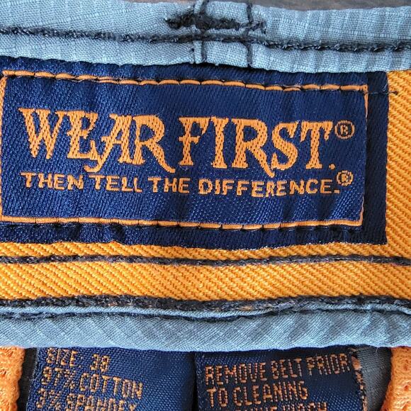 Wearfirst Cargo Shorts Grey Ripstop Mens Sz 38 Fisherman Outdoors Hiking Cabin - Picture 8 of 12